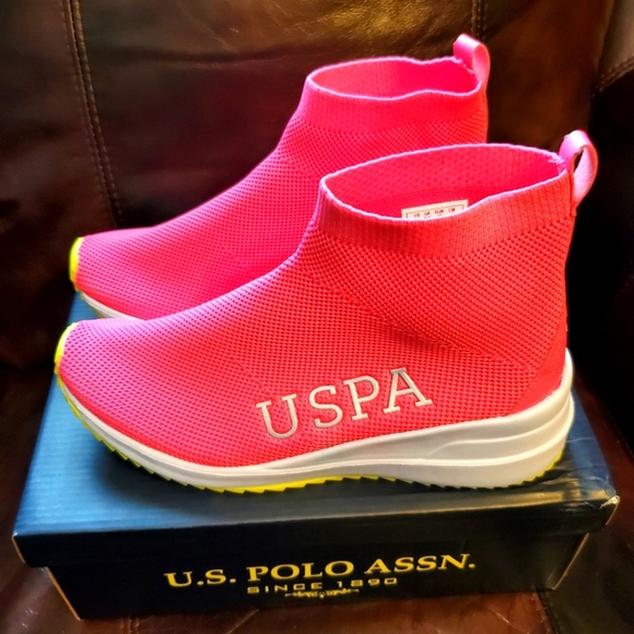 U.S. Polo Assn. Shoes - NWT Womens U.S. Polo Assn. Sneaker. Size 10M. Neon Pink